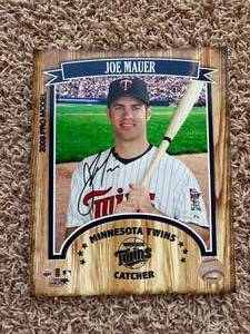 Joe Mauer Autographed Minnesota Twins 8x10 Picture Comes With Certificate of Authenticity