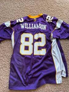 Minnesota Vikings Troy Williamson Jersey Number 82 Size Mens XL