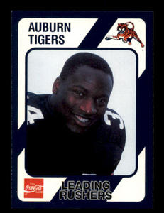 Bo Jackson Auburn Tigers College Card Leading Rushers Coca Cola College Card