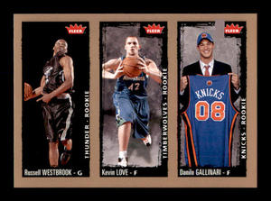 2008 Fleer Kevin Love and Russell Westbrook Rookie Card