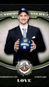 2008-09 Topps Treasury - Kevin Love #105 Rookie Card