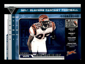 NFL Titanium Rookie Card Chad Johnson (Ochocinco)