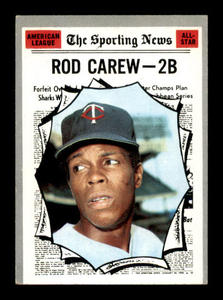 1970 Topps Rod Carew All Star Sporting News Card Minnesota Twins Legend