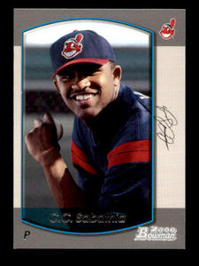 2000 Bowman CC Sabbathia Rookie Card