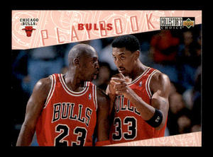 Upper Deck Collectors Choice Michael Jordan and Scottie Pippen Bulls Playbook