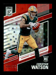 Donruss Elite Christian Watson Rookie Card Parallel Serial #d 275