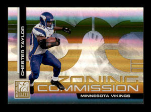 2007 Donruss Elite - Zoning Commission Chester Taylor #ZC-35 Gold 1000