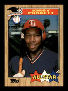 1987 Topps - All-Star Kirby Puckett #611 Rare Tiffany Glossy Version