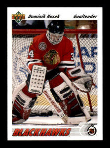 1991-92 Upper Deck - Dominik Hasek #335 Rookie Card
