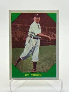 1960 Fleer Cy Young Vintage Baseball Card, All-Time Great Pitcher