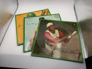 Baseball Record Album Card Collectibles, 33 13 RPM Records Featuring Legendary Frank Robinson