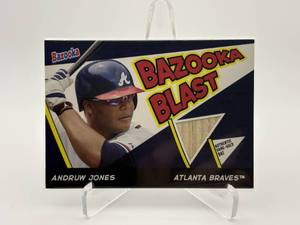 2006 Topps Bazooka - Blast Bats Andruw Jones #BBL-AJ (MEM) Game Used Bat Card
