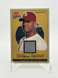 2005 Fleer Platinum Albert Pujols Game Used Bat Card