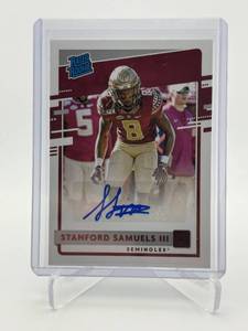 2020 Donruss Stanford Samuels III Rookie Card Autograph