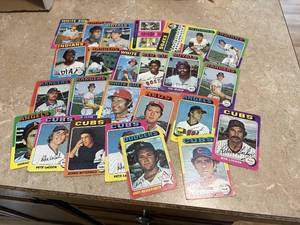 1975 Topps Baseball Card Lot, Mostly Lower Grade Cards