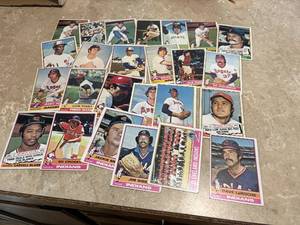 1976 Topps Baseball Card Lot, Mostly Poor Condition
