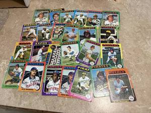 1975 Topps Baseball Card Lot, Mostly Lower Grade Cards