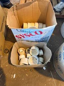 TWO BOXES PVC CAPS ADN PVC REDUCERS