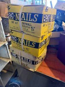 SHEET ROCK NAILS. 3 BOXES.