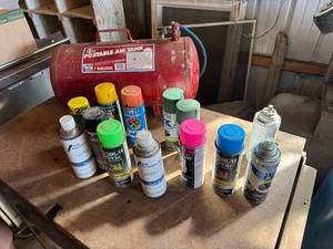 PORTABLE AIR TANK, SPRAY PAINT