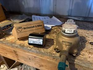 FLOW SWITCH AND WATER METER.