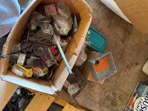 RATCHETS, MISC PIP FTTINGS, ELECTRICAL BOX, CIRCUIT BOARD AND MISC SUPPLIES.