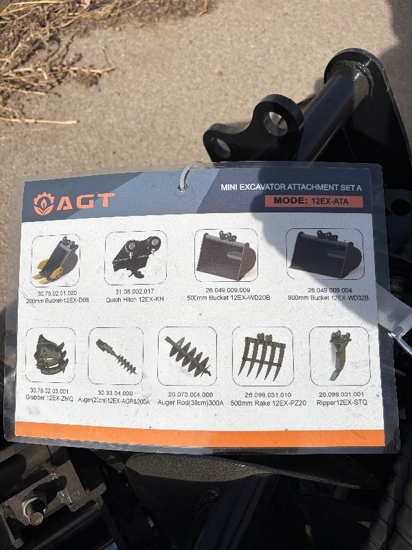 Unused Mini Excavator Attachment 12EX-ATA