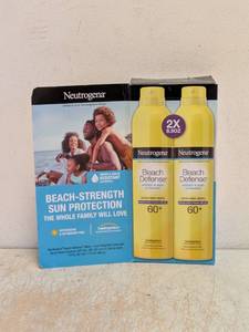 NEUTROGENA BEACH DEFENSE WATER  SUN PROTECTION SUNSCREEN SPRAY 60 2PK