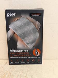 NEW PURE ENRICHMENT 12x24 PURERELIEF PRO FAR INFRARED XL HEATING PAD