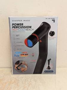 NEW SHARPER IMAGE POWER PERCUSSION HOT  COLD REACH PERCUSSION MASSAGER