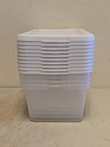 NEW SMALL STORAGE CONTAINERS WITH LIDS 4PK