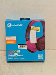 NEW JLAB NOISE CANCELING JBUDDIES ANC 2-IN-1 WIRELESS  WIRED KIDS HEADPHONES