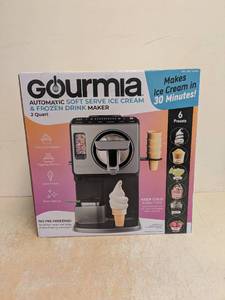 GOURMIA AUTOMATIC SOFT SERVE ICE CREAM & FROZEN DRINK MAKER