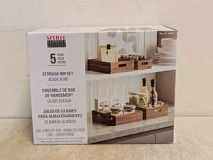 NEW SEVILLE CLASSICS 5PC STORAGE BIN SET