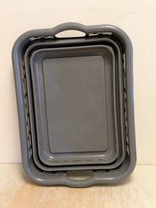 COLLAPSIBLE LAUNDRY HAMPER GRAY