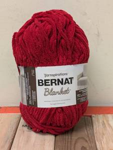 NEW YARNSPIRATIONS BERNAT BLANKET RED