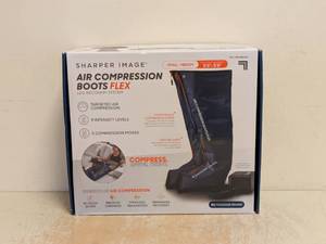 NEW SHARPER IMAGE AIR COMPRESSION BOOTS FLEX SIZE SM
