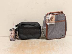 NEW SWISS GEAR DUAL COMPARTMENT DOBB KIT & ACORN STREET INSULATED LUNCH BAG