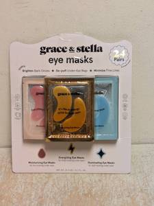 NEW GRACE & STELLA EYE MASKS 24PK