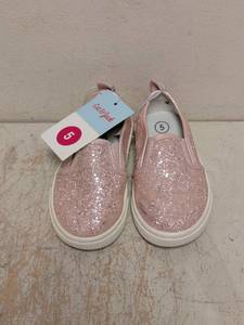 NEW CAT & JACK TODDLER SLIP ON SHOES SIZE 5 PINK