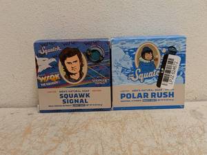 (2) NEW DR SQUATCH POLAR RUSH MENS NATURAL SOAP