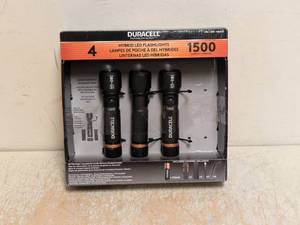 NEW DURACELL HYBRID LED FLASHLIGHTS 3PK