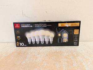 NEW GLOBE POWER RESERVE BATTERY BACKUP BULB 60W 6PK