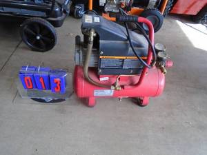 Craftsman 1 hp 3 gal air compressor. As shown.