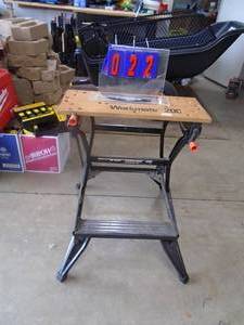 Workmate 200 folding stand. As shown.