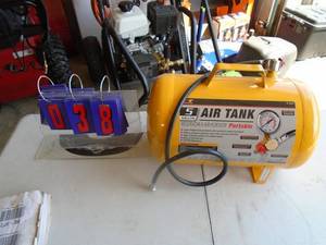 5 gal portable air tank. As shown.