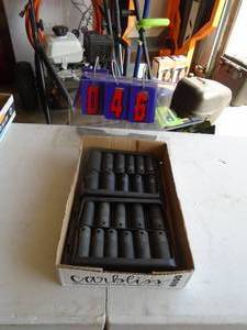 12� impact scokets. As shown.