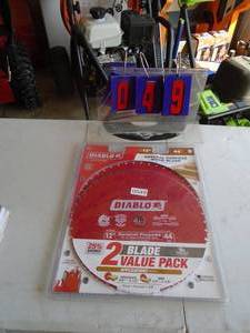 Qty of 2 Diablo 12� 44 tooth. As shown.