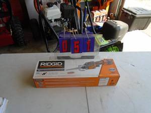 New in box. Rigid cut off saw. As shown.