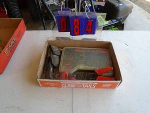 Flat of wiring ends & tools. As shown.